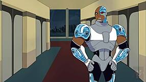 Unfaithful Kitten Breaks Starfire's Ass Anal, While Raven Waits to Be Fucked