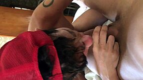 Filled with Emotion as Monster Cock Enters Mouth in Gay Encounter with Intense Feelings