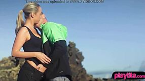 Nasty Photographer Fucks Her Petite Model Outdoors In Doggy Style