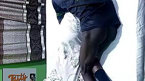 promiscuous girl's pussy gets hot fuck in bent over positions