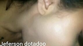 Naughty Brunette Jerking Off Mature Milf with Foot