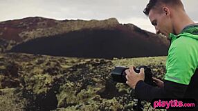 Nasty Photographer Fucks Her Petite Model Outdoors In Doggy Style