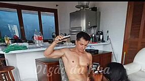 Sex With My Beautiful Neighbor Blogger In Blowbang And Flashing