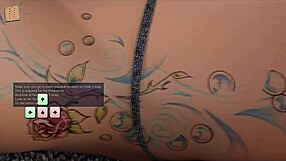 Redhead With Big Tits Erotic Display