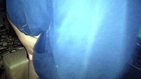 Ripping Thong Aside to Fuck Her on Kitchen Couch