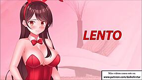 European girl gives detailed jerk off instructions in hentai roleplay contest