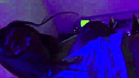 Homemade latina housewife rides quietly at night