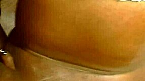 busty black british babe spreads wide for anal