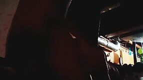 Big booty slut gets a creampie in doggystyle position