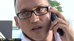 Seductive stepmommy gets drilled hard in stockings