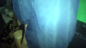 Ripping Thong Aside to Fuck Her on Kitchen Couch