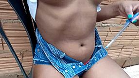 I Saw the Young Neighbor Inserting a Pen in Her Ass to Provoke Me, She Says.