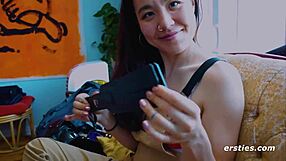 Rylee And Jessica Gag On Toys During Lesbian Spanking And Choking.