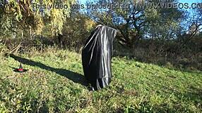 I dance in bikini and lingerie outdoors