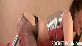 Mandy in bondage, bouncing on a dildo? Watch this mobile video!