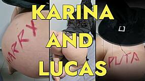 happy halloween with a big ass in cute panties