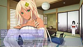 Akumeru family asaka route part 6 race for the wish with big tits footjob