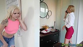 Teen Lesbian Domina Fucks with Strapon and Rims in HD BDSM