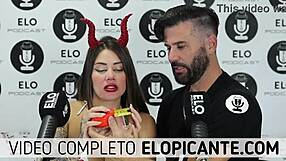 Elo podcast passes ice over sara blonde's tits, so cool!