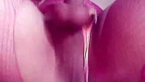 Shemale Plays With Black Dildo Toy