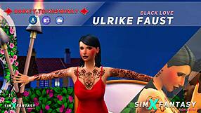 Ulrikefaust Feels Passion in Blacklove Sims 4 Doggystyle Scene