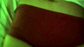 Ella touches herself while her roomie plays in the studio