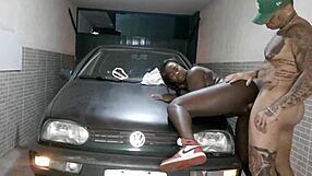 Latina Gay Blowbang Bareback Banging On Car Hood