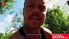 gothic teen doreen sucks dick outdoor