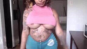 Big tits and ass on display