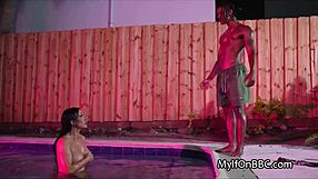 Bbc Deep In Wet Big Tit Milf Poolside