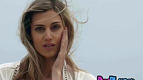 Beautiful Blonde Milf Undresses Naked With Ripped Clothes