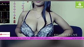 janu strips her bra in a casual way