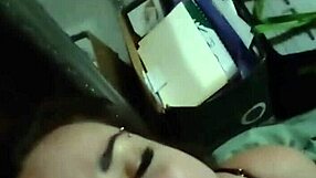 amateur couple having fun with homemade activities