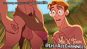 Mailo and Tarzan Star in Steamy Gay Sex Animation.