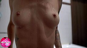 i play with my titties closeup