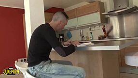 Hot Brunette Cougar Enjoys Anal Blowjob and Creampie Fun