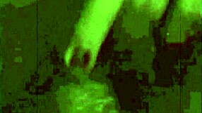 Vintage interracial scene features black pussy and white cock in antique setting