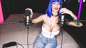 Hands-free cum on big tits with dirty talk orgasm