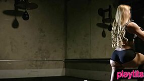 Why do these athletic ebony teen sluts prefer bare fitness workouts with natural tits exposed?