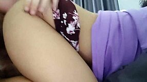 Asian Maid's Shorts Tempt Me to Slip Inside