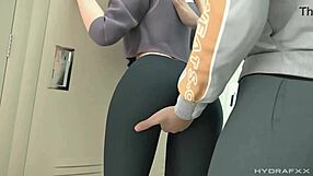 เซสชั่นออกกำลังกายสุดเสียวของ Gwen ใน 3D Hydrafxx