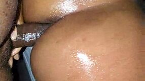 Ebony enjoys some intense action with a big cock