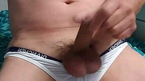 What makes this gay boy stroke in tight underwear?