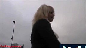 Mature Milf Struts Big Ass in Tight Leggings