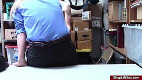 Damn, LP Officer Sucks Shoplifter's Monster Cock Hard!