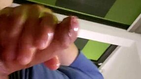 Solo Masturbation Leads to Powerful Cumshot with Hot Streams