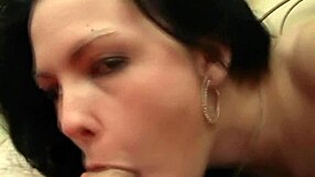 Horny babe sucks cock amateur style