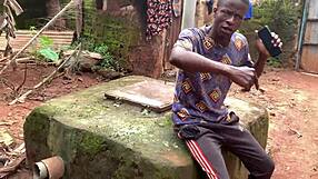 Intense doggy style session ends with hot cumshot on ass