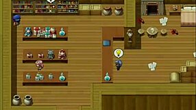 Horny Client Grabs Waitress's Tits During Massage