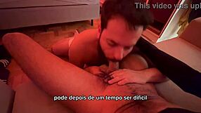 bearded man in a series of videos on red